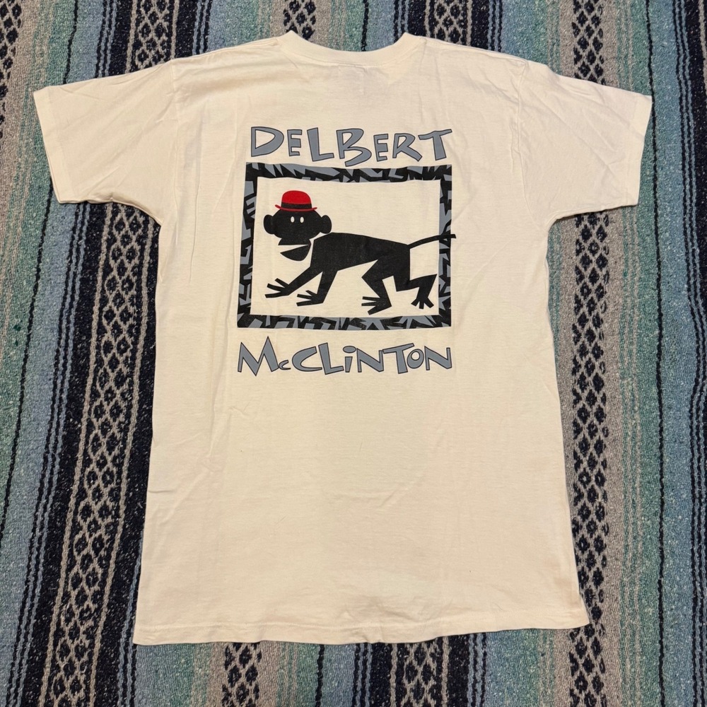 Vintage Delbert McClinton Monkey Around Tour 1999 Shirt Mens L Fruit of the Loom